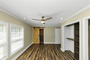 Main Bedroom with built in closet and view of the ensuite
