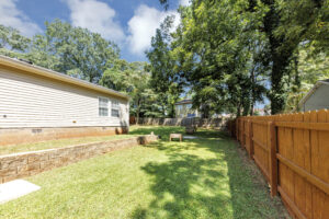 Fenced in yard