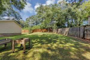 Fenced in yard